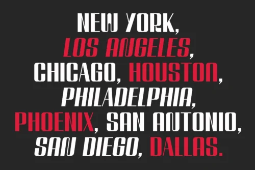 contrasted gothic display font