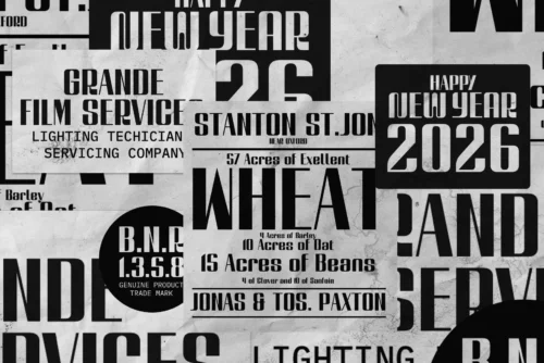 contrasted gothic display font