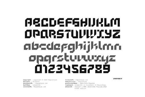 modern futuristic font