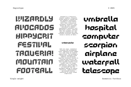 modern futuristic font