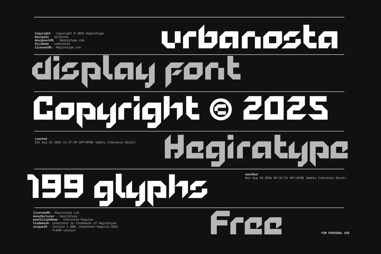 modern futuristic font