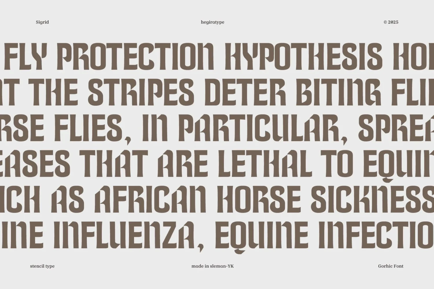 semi-gothic stencil font