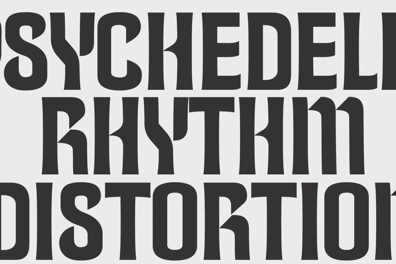 semi-gothic stencil font