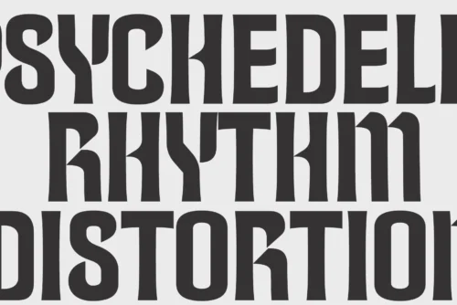 semi-gothic stencil font
