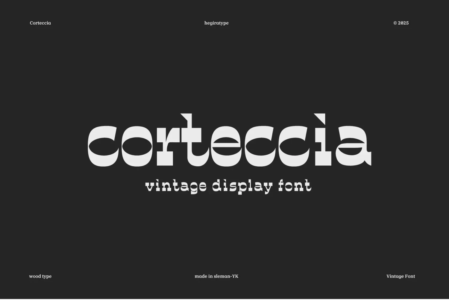 vintage display font