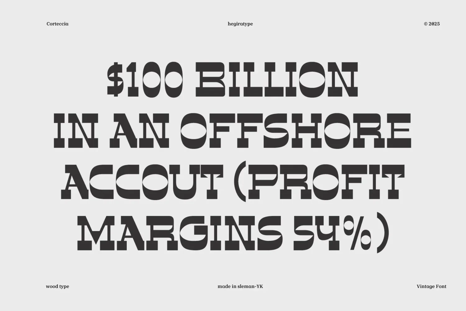vintage display font