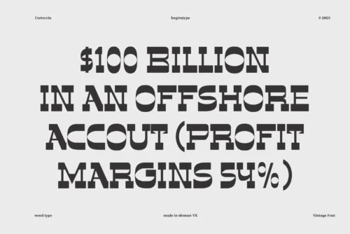 vintage display font