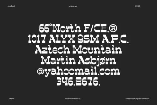 vintage display font