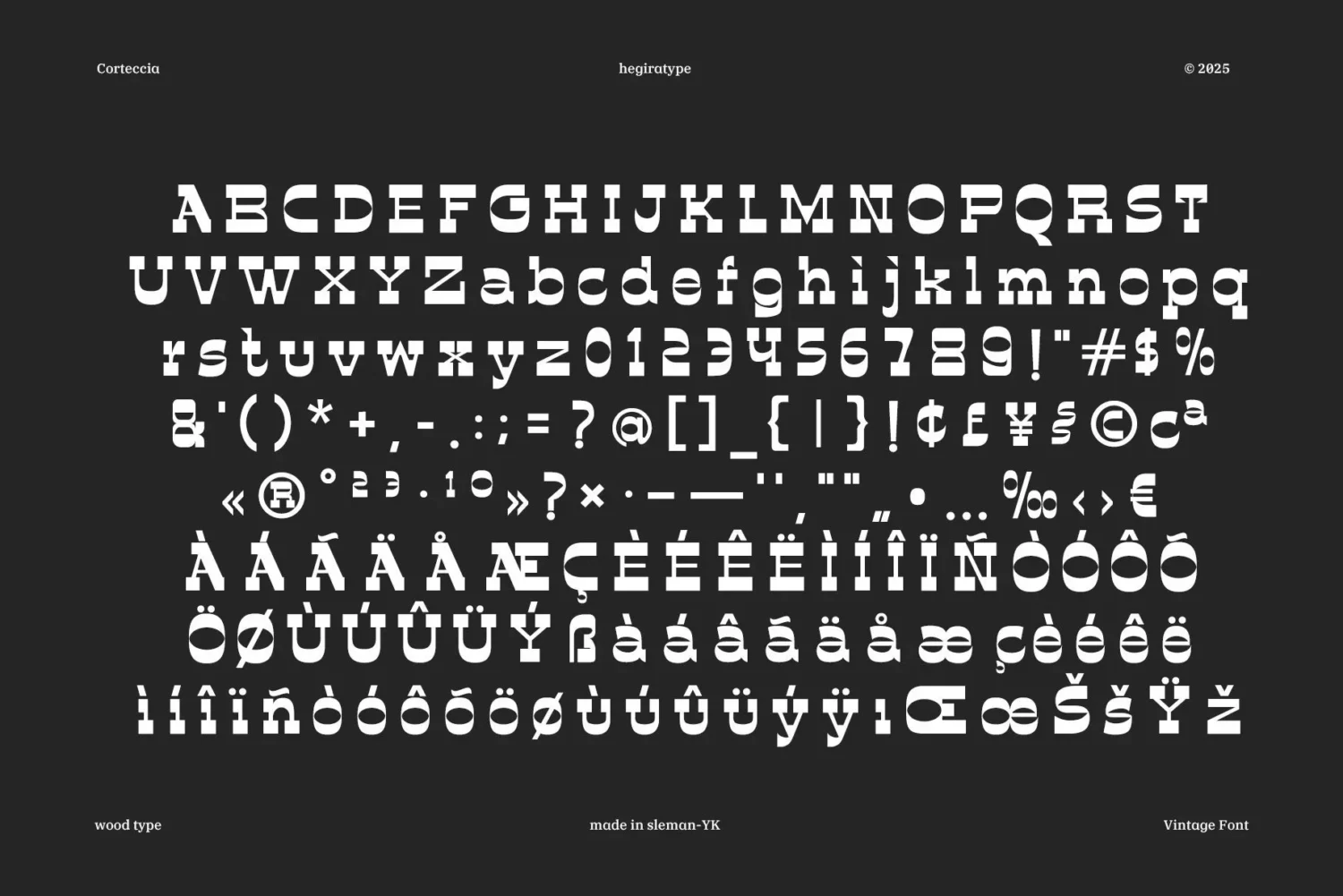 vintage display font