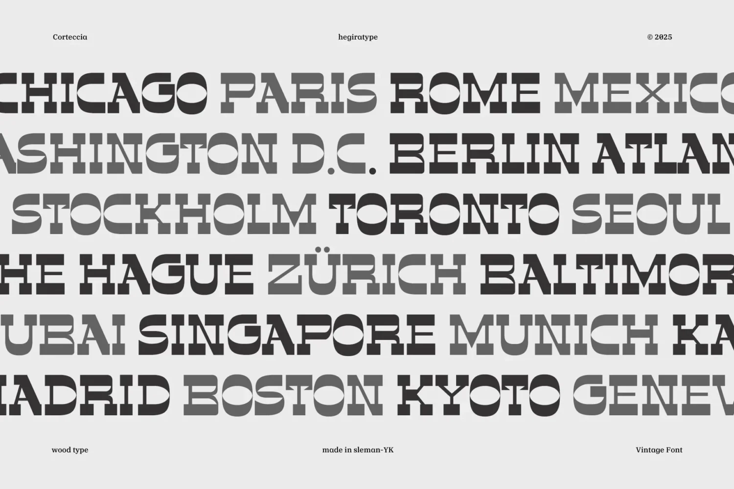 vintage display font
