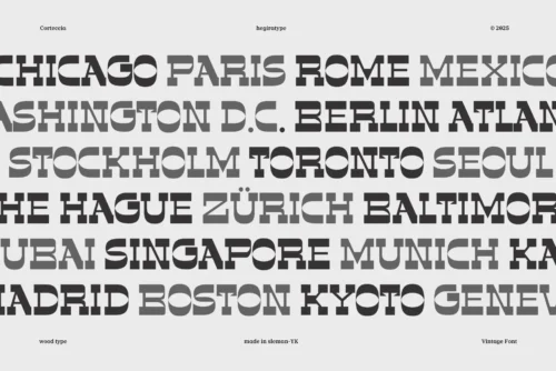 vintage display font
